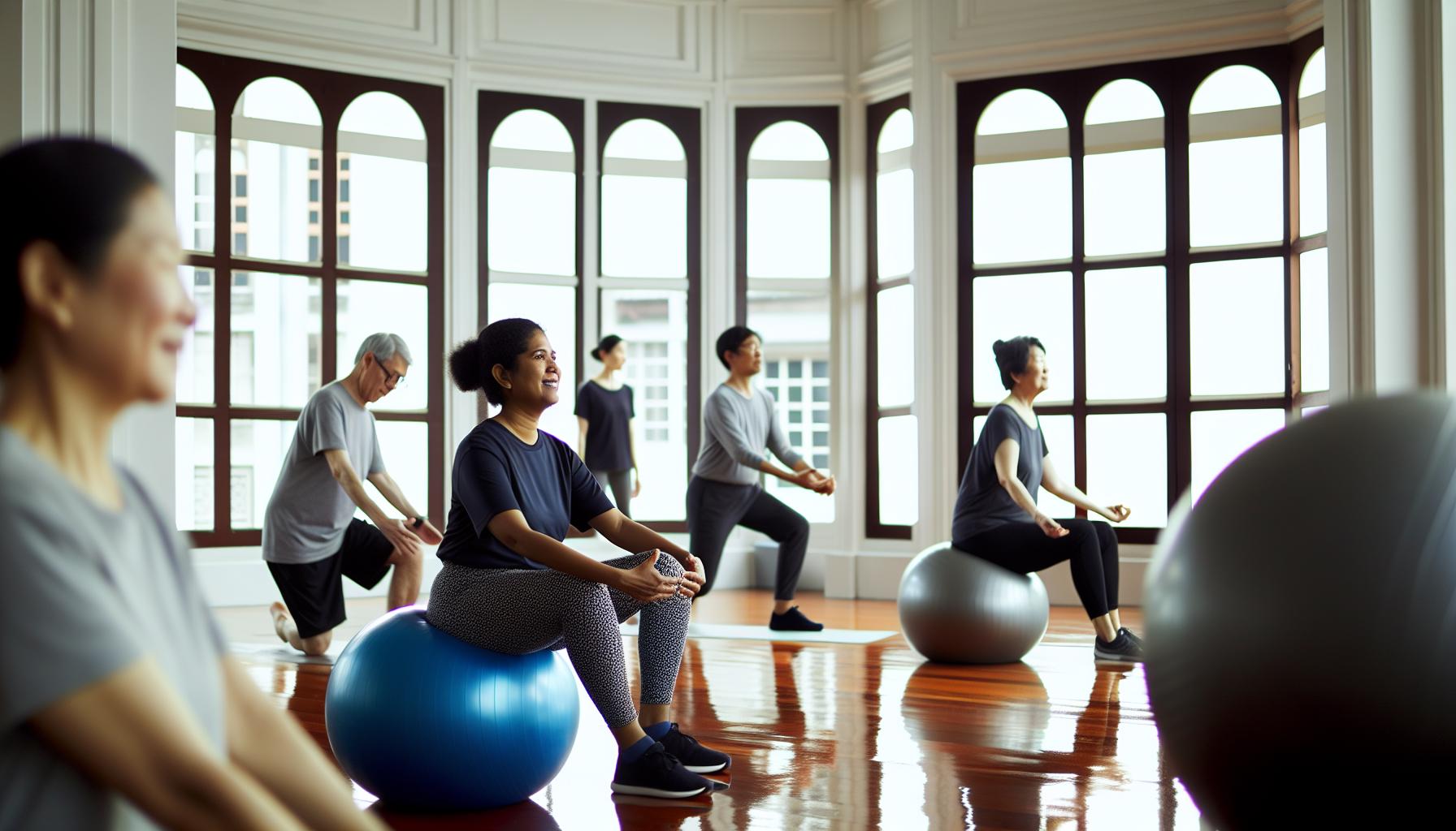 Cvičení s míčem pro uvolnění bolesti zad