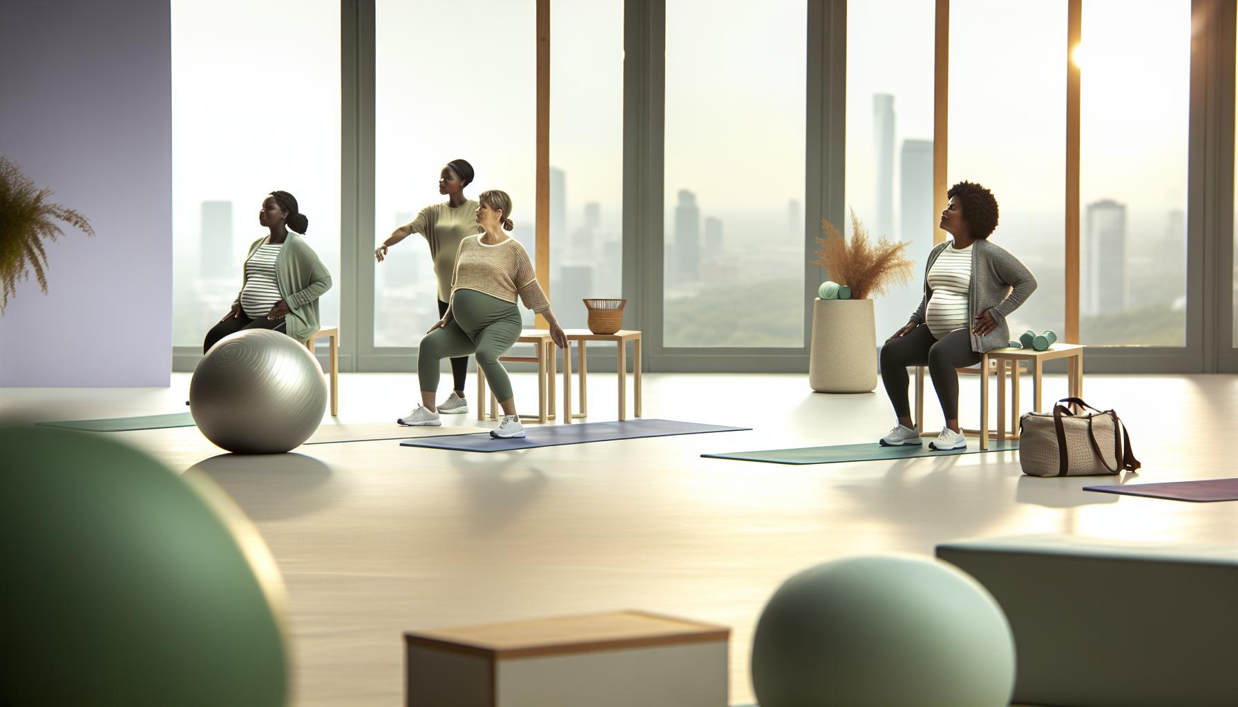 Cvičení pro různé trimestry těhotenství