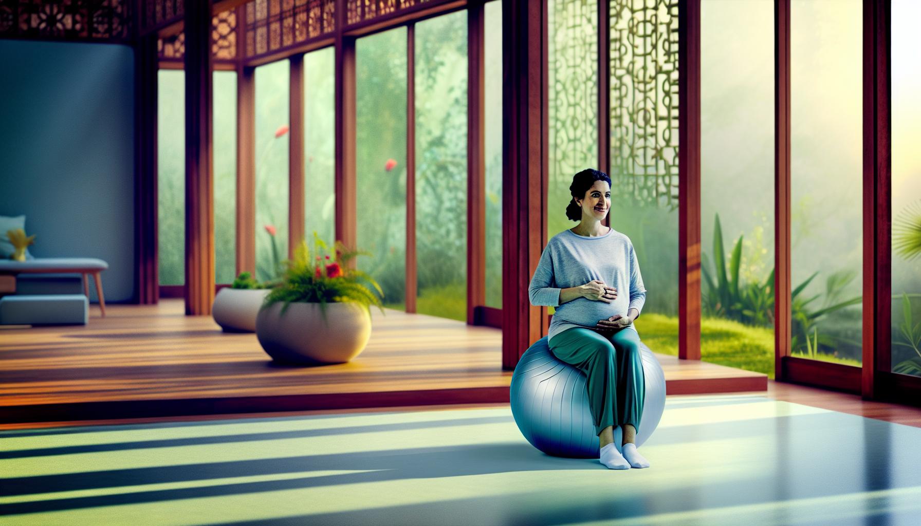 Cvičení na gymnastickém míči: Proč je důležité během těhotenství