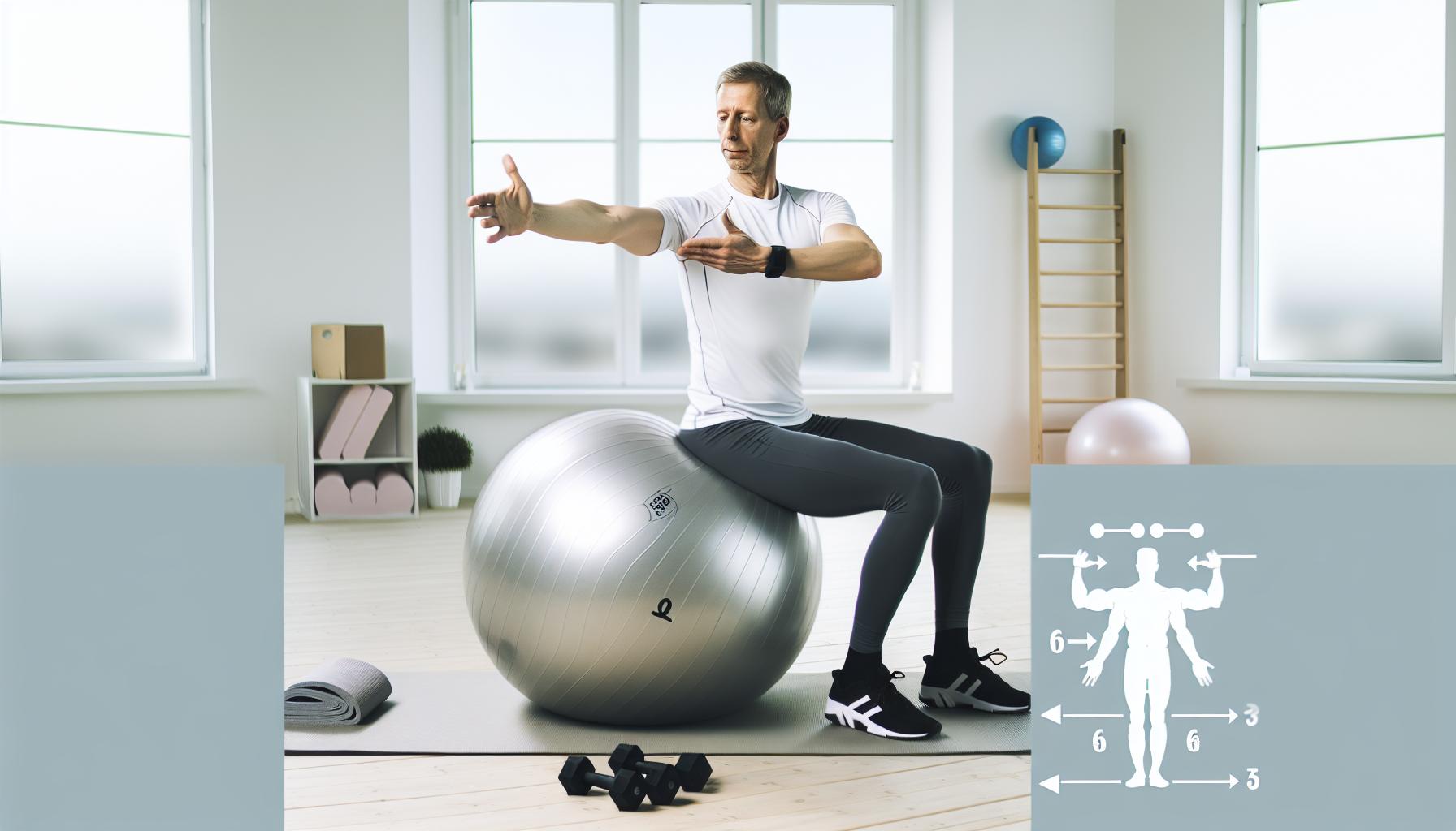 Jak správně používat gymnastický míč