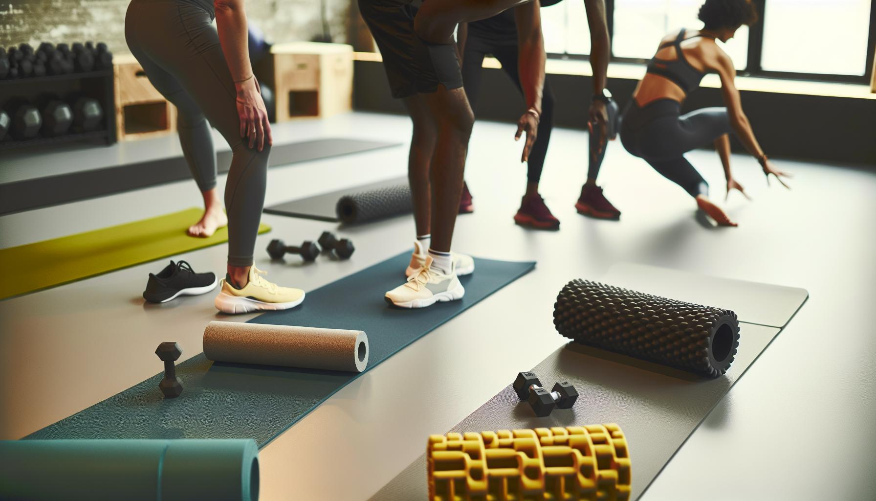 Materiály pro pohodlí a podporu během cvičení