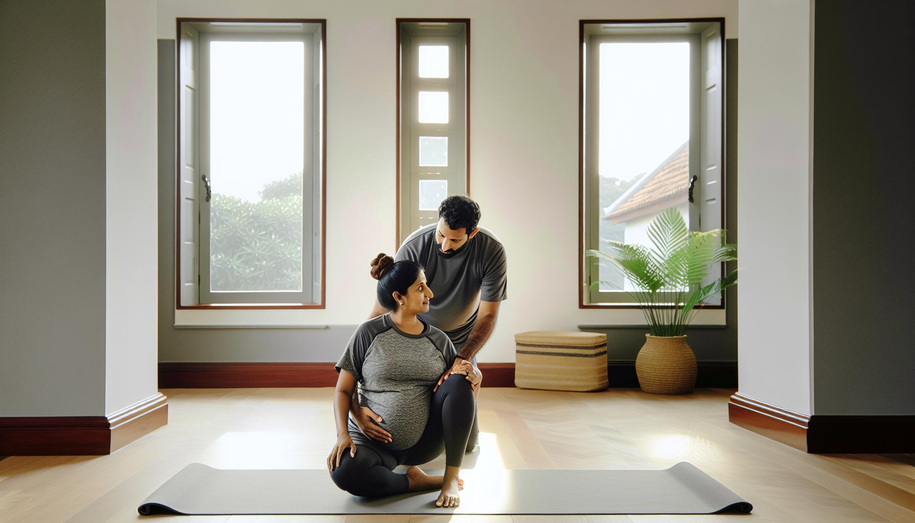 Podpora Partnera při Těhotenském Cvičení