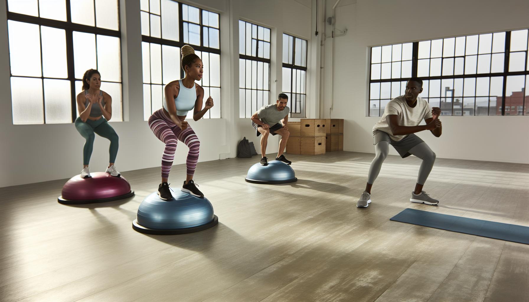 Správné techniky cvičení na Bosu