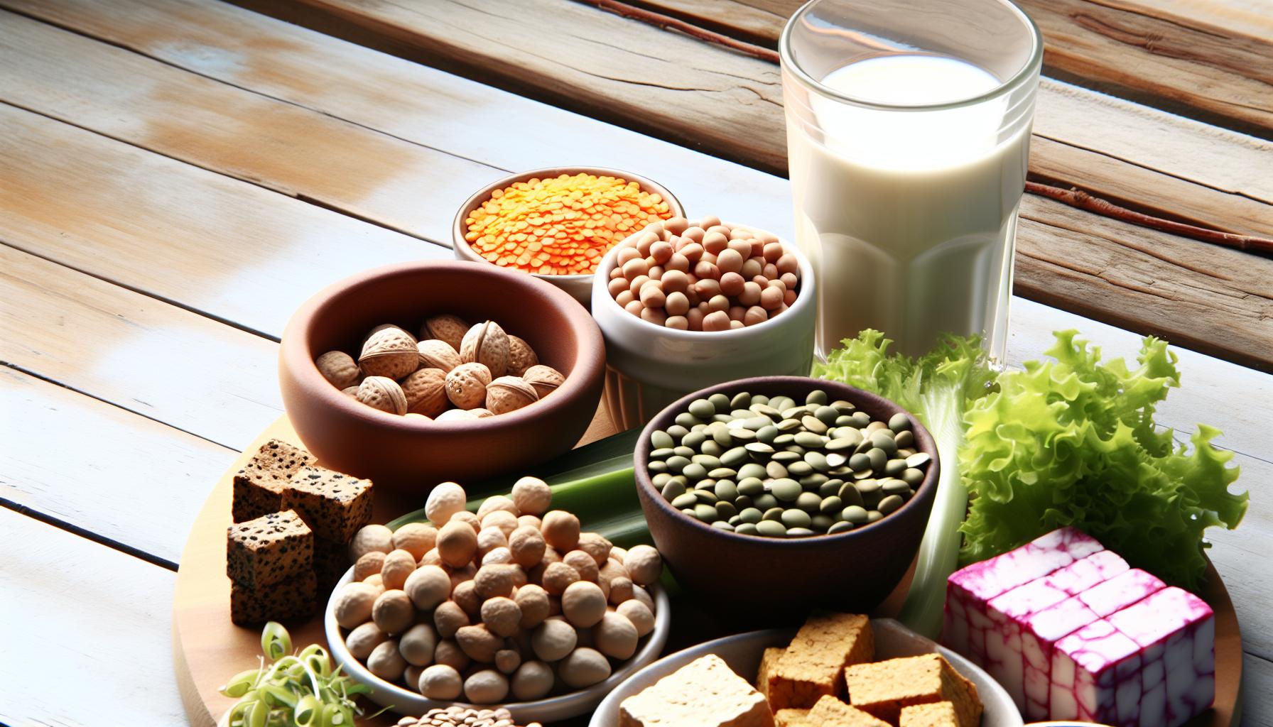 Vegetariánské a veganské možnosti proteinů