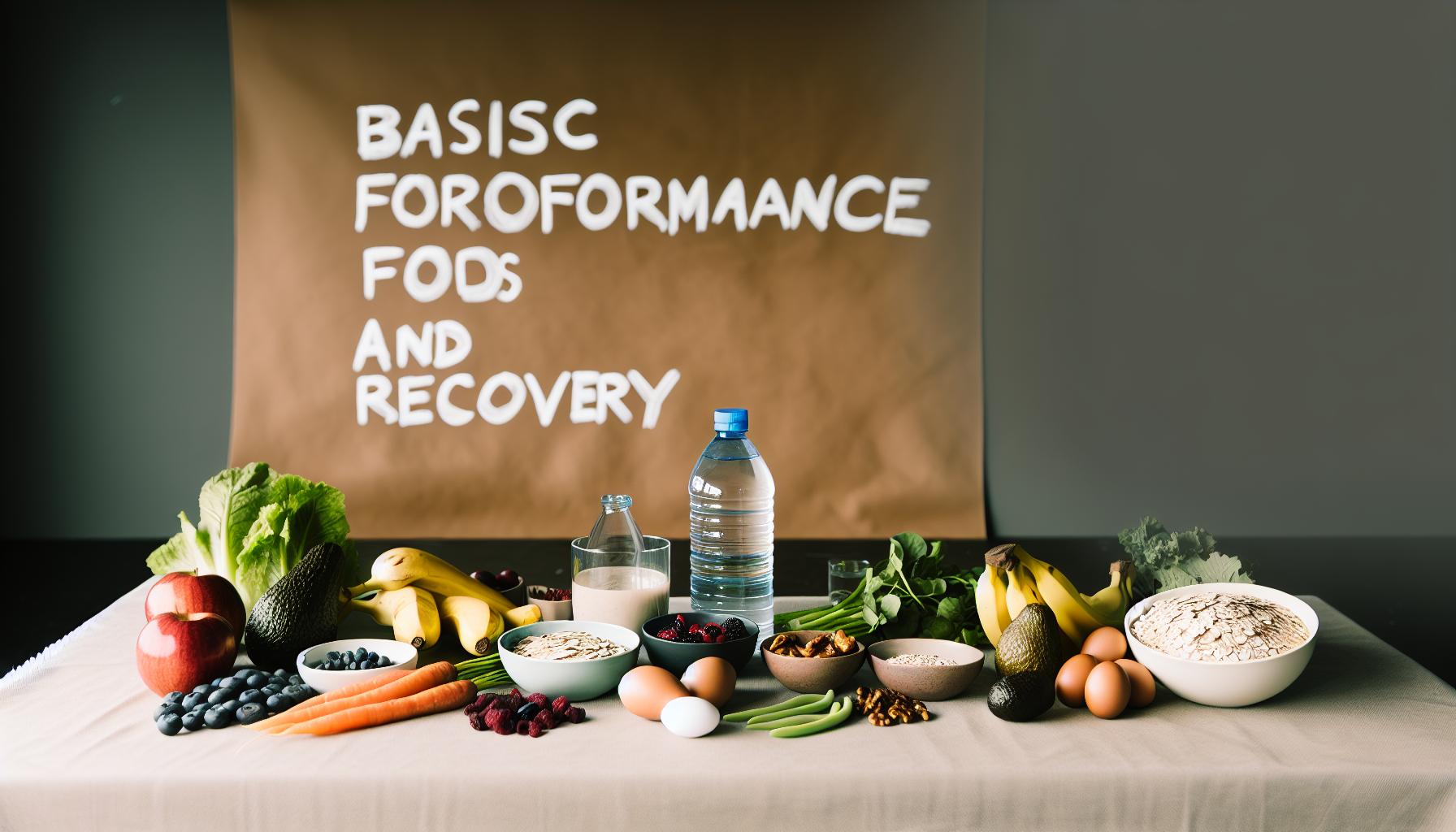Základní potraviny pro výkon a regeneraci