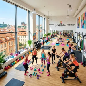 Moderní a čisté prostředí ladies fitness centra v Praze